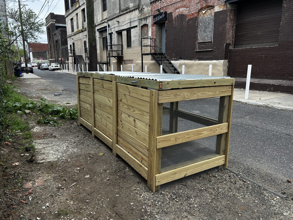 Compost Bins at Open Kitchen Sculpture Garden